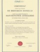 Certificat de naturopathie animalière options chien, chat, nac, validé en août 20221 par l’École Suisse de Naturopathie pour Animaux (ESNA), ainsi que les vétérinaires référents et praticiens en médecines complémentaires. Certificat de naturopathie animalière option chien, chat, nac, validé en août 2021.